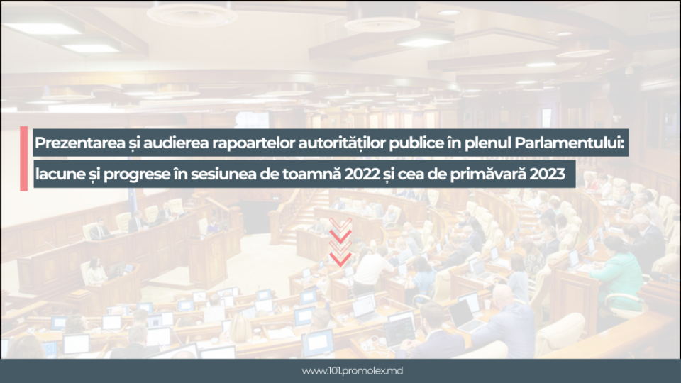 audiere rapoarte in plen